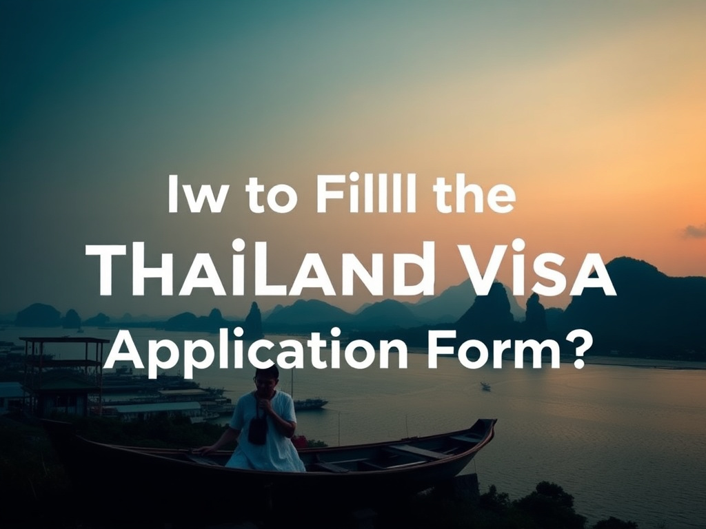 How to Fill the Thailand Visa Application Form?