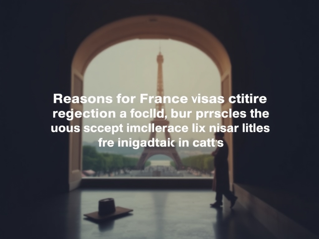 Reasons for France Visa Rejection and the Process for Appealing the Rejection Decision