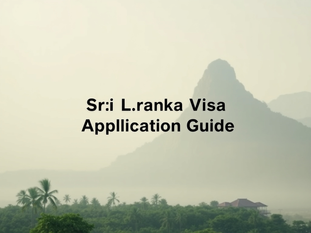 Sri Lanka Tourist Visa Application Guide