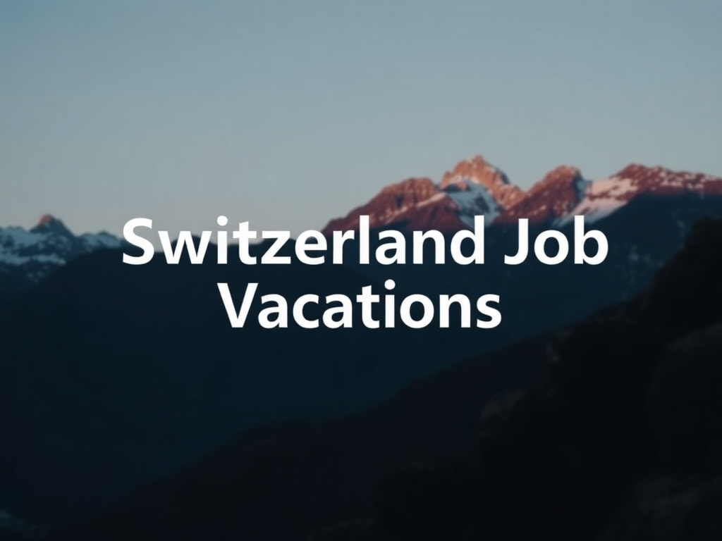 Switzerland Job Vacancies: Job Opportunities in Switzerland