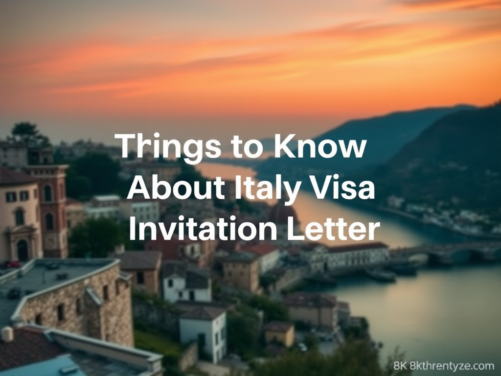 Things to Know About Italy Visa Invitation Letter