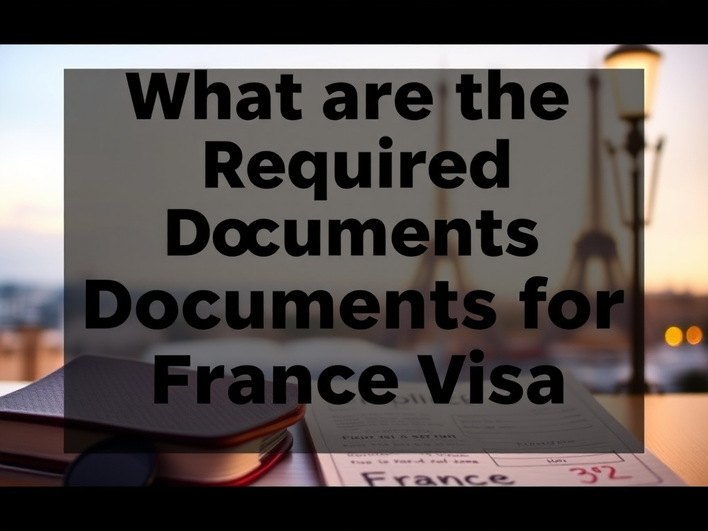 What are the Required Documents for a France Visa